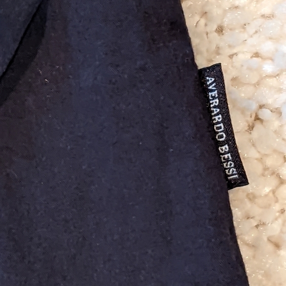 Averardo Bessi Button Front Jacket Black Cotton/Lycra Large 🖤🖤 - Picture 2 of 4